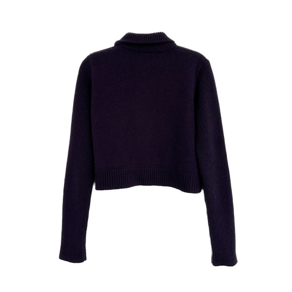 Akris Punto Wool Blend Cropped Cardigan Size 10 - Picture 3 of 3